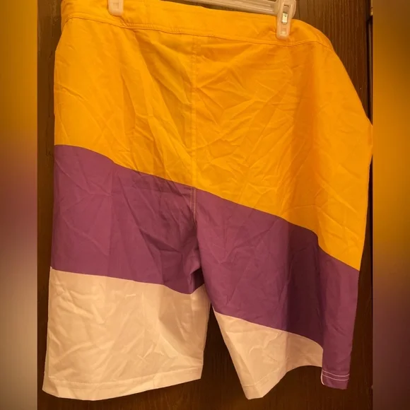 LSU Tigers Color Dive Board Shorts Swimming Trunks Mens Size 40 NWT - Picture 6 of 6